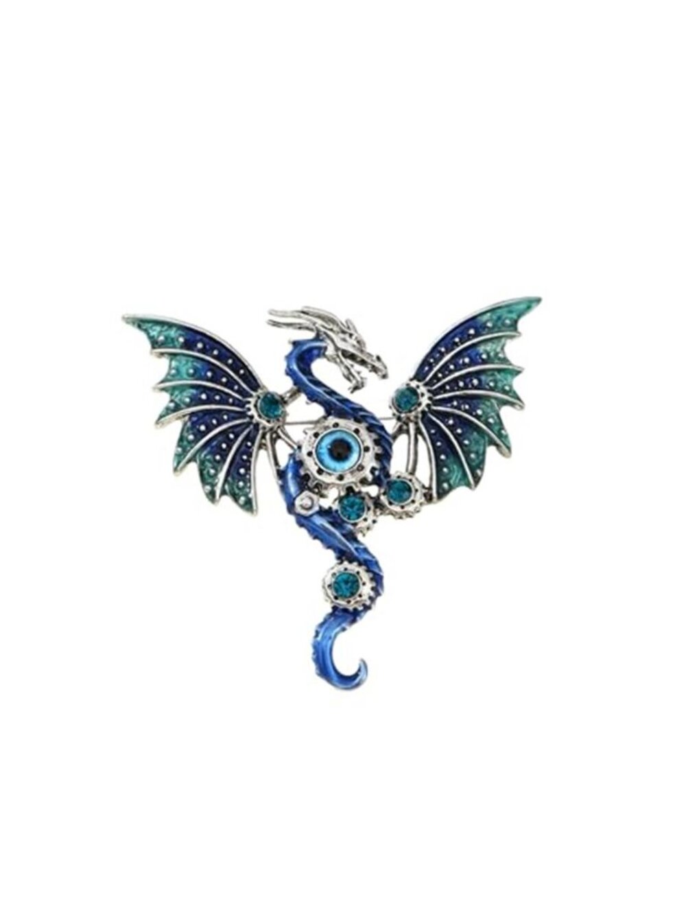 Dragon Brooch for Men Women Vintage Punk Enamel Flying Dragon Pin, 3D Mythical